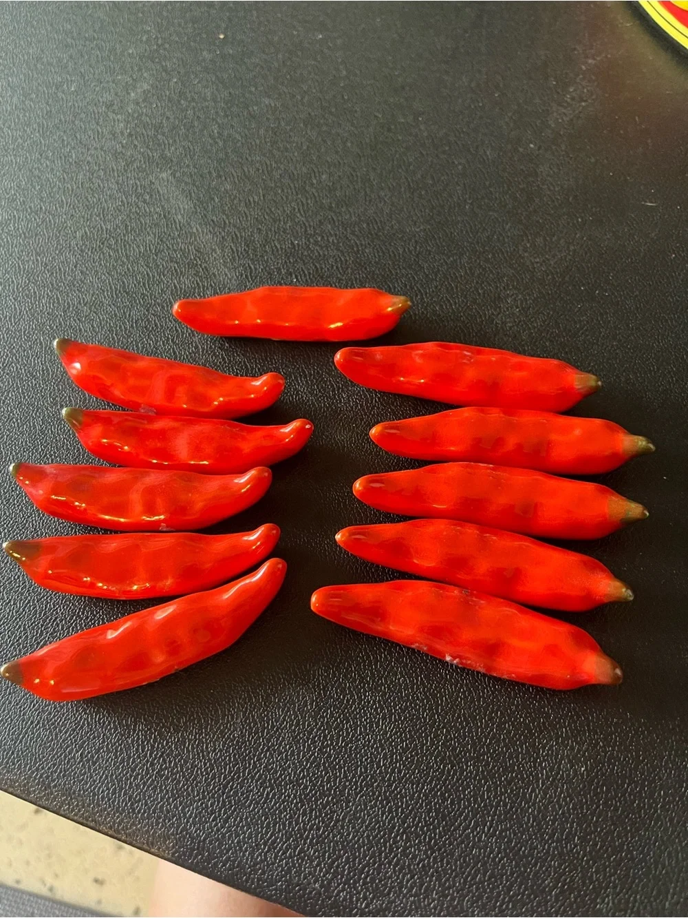 Bright Red Chili Pepper Chopstick Rests